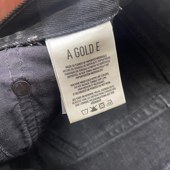 Agolde Black Parker Cut-Off Short - Size 28 - Picture 4 of 6